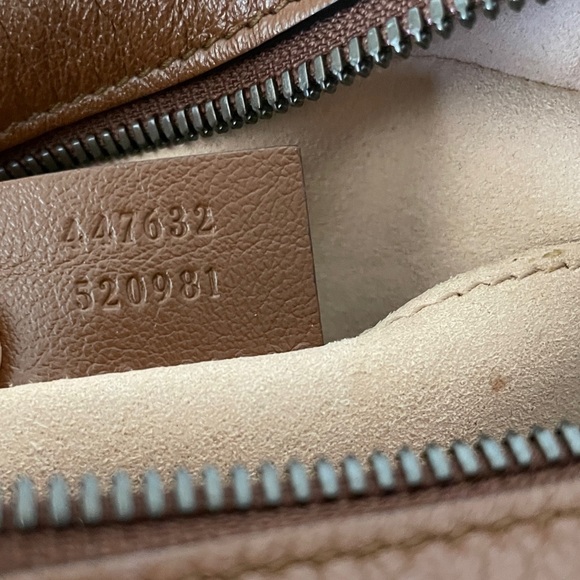 Gucci Marmont Diagonal Small Bag - Brown/Cognac - Picture 11 of 15